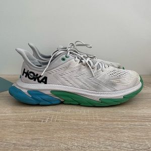 Hoka Clifton Sz 11 Grey Green Blue